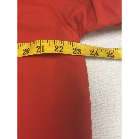 Vintage Nike Windbreaker Red Pullover Jacket Side & Sleeve Zips Large (12/14) - Picture 8 of 9